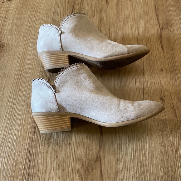 Charlotte Russe Shoes - Cute blush pink ankle booties